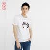 JING ZAO T-shirt for men short-sleeved Silky Cotton comfortable white