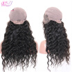 QDKZJ Loose Wave Lace Wig Virgin Brazilian Human Hair Curly Wave Glueless Lace Frontal Wigs For Black Women With