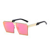 Fashion Oversized Square Men Sunglasses Hot Popular Women UV400 Gradient Vintage Brand Designer Eyeglasses Frames Rimless Glass
