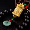Snowland impression car pendant car accessories Detian Buddhist alloy prayer wheel rearview mirror prayer wheel pendant