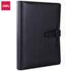 Deli deli 25K100 high-end gift box loose-leaf leather business office buckle with notepad diary notebook 3310