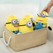 Jing Hui Si Chuang JH0559 storage box snacks underwear storage basket cotton&linen storage box basket small gray