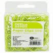 Office Depot paper clip paper handle 38mm yellow green 100 box DPC038-Y
