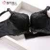 Urban beauty embroidery no steel ring bra sexy lace gathered ladies bra underwear 2B6513 black 85C