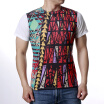 Mens Geometric Pattern Printed Short Sleeve Shirt