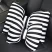 Carnot car headrest lumbar suit Korea cute bow car pillow car lumbar pillow car cushion head pillow pillow neck pillow stripe