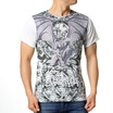 Mens Monster Pattern Printed Short Sleeve Round Neck T-Shirts