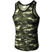 Summer Fashion Mens Quick-drying Camouflage Vest Sports Fitness T-shirt Elastic Tight Vest
