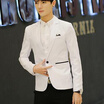 Mens Fashion Blazer Casual Suit Slim Fit Jacket Wedding Dress