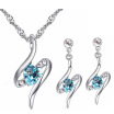 Exquisite Heart Crystal from Austrian Fashion Necklace Earring Jewelry Sets For Women Valentines Day Gift 26980