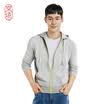 JINGZAO Mens sweater US cotton Sports hoodie with Fast-open zipper