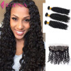 134 Lace Frontal Closure 7A Peruvian Virgin Hair Deep Wave 4 Bundles Peruvian Deep Wave With Frontal Closure Cheap Human Hair