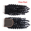 NamiHair Wholesale Price Curly Wave 4x4 Lace Closure Brazilian Virgin Human Hair Free Part Middle Part Three Part Remy Human Hair