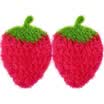 Fengkang polyester material strawberry scouring pad two pieces 100mm 130mm 1627