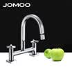 JOMOO lavabo de lavabo grifo baño lavabo montaje doble manija cromo doble agujero baño grifo mezclador grifo