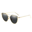 Unisex Cat-eye Sunglasses with Metal Frames