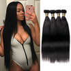 YAVIDA Hair Brazilian Straight hair 4 Bundles Human Hair Extensions Brazilian Hair Weave Bundles