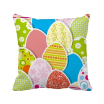 Easter Festival Cute Colored Egg Culture Square Throw Pillow Insert Cushion Cover Home Sofa Decor Gift