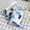 Yuanyuan Nordic style deer head fabric paper towel set small paper car visor sunscreen tissue box blue gray with buckle
