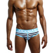 JOCKMAIL Mens Underwear Mens Triangle Underwear Mens Stripe Cotton Sweat-absorbent