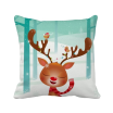 Christmas Cute Deer Festival Square Throw Pillow Insert Cushion Cover Home Sofa Decor Gift