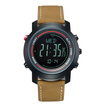 SPOVAN MG01 Men Sports Watches Genuine Leather 5ATM Waterproof Digital Watches Altimeter Barometer Compass Multifunction Watches