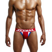 JOCKMAIL Mens Underwear Thongs Matching Color Sexy Thongs Pure Cotton Sweat Appealing Underwear GAY