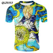 Summer New Mens Fashion Anime T-shirt Seven Dragon Ball Print Cosplay Casual T-Shirt US SizeS XXXXL