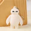 Che Dapin car key pendant cartoon big white DIY men&women couple buckle key chain ring cute white keychain car pendant
