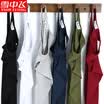 Snow flying 2 pieces mens vest cotton vest mens summer thin section sweatshirt Slim stretch sweat-absorbent breathable casual sports sleeveless shirt shirt light gray white XXL