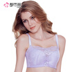 Urban beauty bra anti-light adjustment to gather deep V bra sexy lace thin section C cup bra 095948 light blue 3475C cup