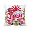 Hand-decorated Japan Pattern Square Throw Pillow Insert Cushion Cover Home Sofa Decor Gift