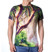 Fashion Mens O-neck Tops Trees Print Pullover T-Shirts