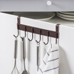 Ou Runzhe hook door back door cabinet closet Japanese flat iron thick 6 rack