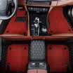 Purple wind chime car special car mats LaVida magotan foot pad Audi a6l Passat Angkesaila BMW 5 Series Sagitar Angkewei Crown Road mat double-black red