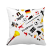 Germany Football Flag Culture Pattern Square Throw Pillow Insert Cushion Cover Home Sofa Decor Gift