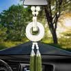 Boliliang BLLP car pendant car decoration ornaments car white jade ornaments safety buckle jade pendant rearview mirror car with Buddha in my heart BL601 green
