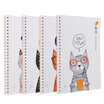 Deli deli 4 A560 sour cat coil this spiral notebook student soft copybook notebook LA560-4