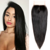 Virgin Indian Hair Closures Straight Lace Closure With Baby Hairs Lace Closure Bleached Knots Free Part