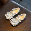 Spring Autumn Children Shoes 2018 New Fashion Pearl Girl Princess Shoes Flat Soft Toddler Baby Pu Leather Shoes Kids Dress Shoes