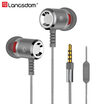 Langsdom M400 35mmMetal Earphone for Phone Super Bass In-ear Earphones with Mic Stereo Headset Earbuds for Samsung Xiaom iPhone