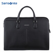 Samsonite MARAIS boutique business mens handbag horizontal large leather briefcase 68B09009 black