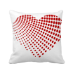 Red Radiate Dots Valentines Day Square Throw Pillow Insert Cushion Cover Home Sofa Decor Gift