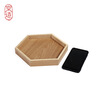 JING ZAO Wooden tray for snack fruit Storage plate Tea tray