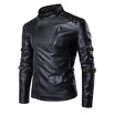Mens Fashion Quality Faux Fur Casual Long Sleeved Leather Jacket Coats Male Slim Fit Solid Color Zippers Collar Motorcycle Jacket Mens Fashion Quality Faux Fur Casual Long Sleeved Leather Jacket Coats Male Slim Fit Solid Color Zippers Collar Motorcycle Jacket