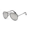 Classic Aviator Sunglasses UV400 Silver Frame with White Lenses