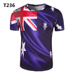 New Mens World Cup Soccer Print T-shirt Short Sleeve Casual Sweatshirt Football Memorial T-shirt Sports Fitness Exercise