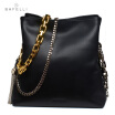 BAFELLI new arrival genuine leather shoulder bag fashion metal tassels bolsa feminina hot sale double chain small women bag