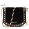 BAFELLI split leather cowhide bag frosted suede colored rivets bolsos mujer chains crossbody bag Burgundy women messenger bags