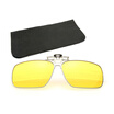 Unisex Square Polarized Clips for Eyeglasses Cool Sunglasses Clip-on Flip-up